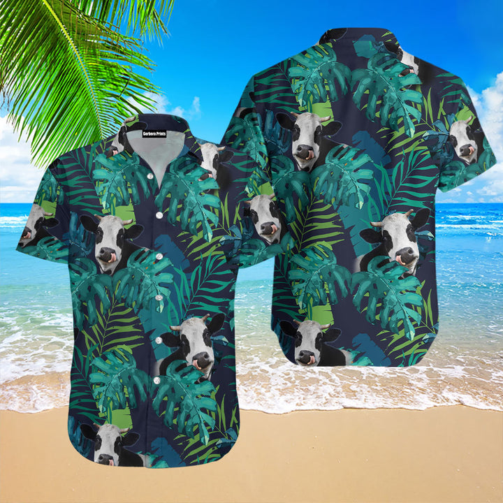 Tropical Cow Hawaiian Shirt