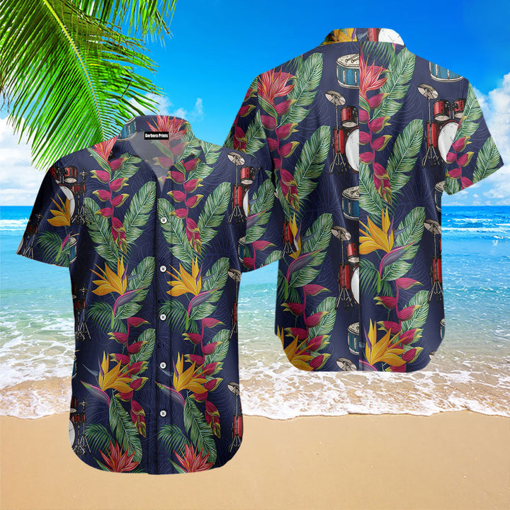 Tropical Drums Hawaiian Shirt