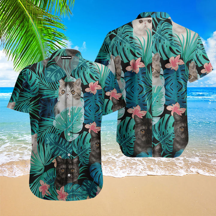 Tropical Exotic Shorthair Hawaiian Shirt