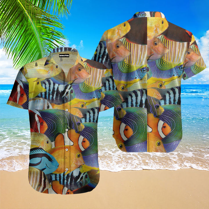 Tropical Fish Sealife Hawaiian Shirt