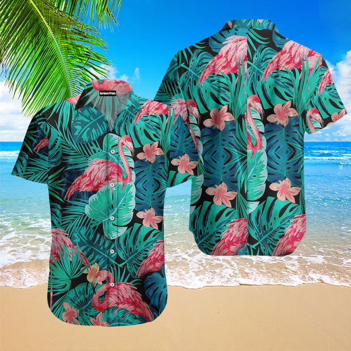 Tropical Flamingo Hawaiian Shirt