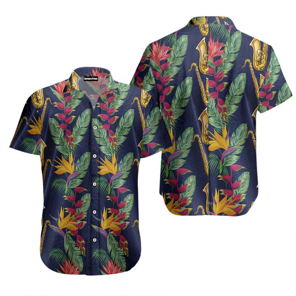 Tropical Saxophone Hawaiian Shirt