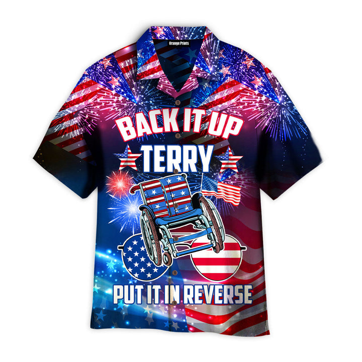 4th Of July Back It Terry Put It In Reverse Firework Hawaiian Shirt