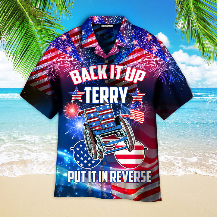 4th Of July Back It Terry Put It In Reverse Firework Hawaiian Shirt