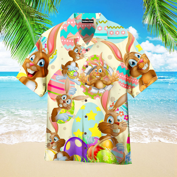 Easter Day - Gift For Men & For Women - Rabbit Eggs Aloha Hawaiian Shirts