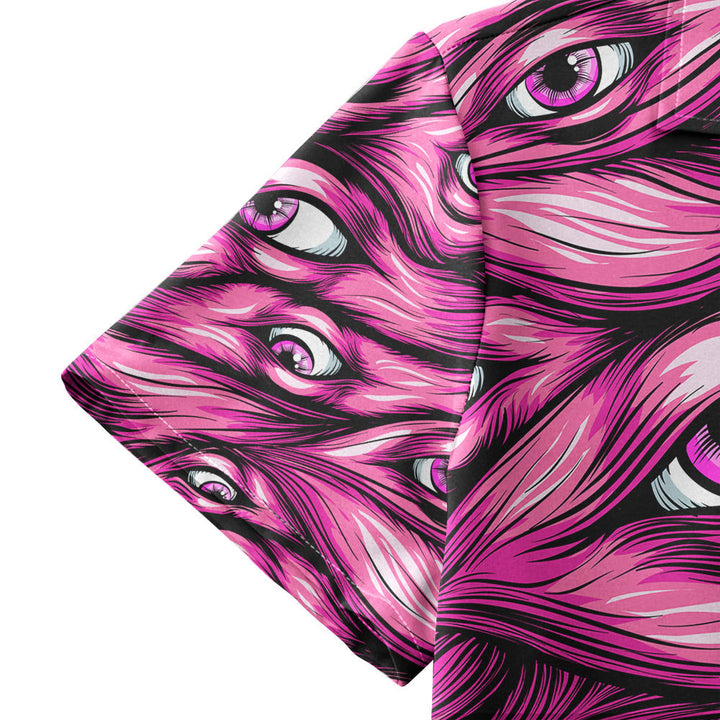 Halloween Pinky Scary Eyes Hawaiian Shirt 