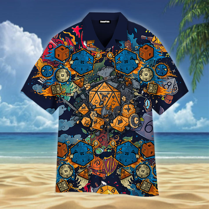 DnD Dungeons & Dragons Dice World Hawaiian Shirt