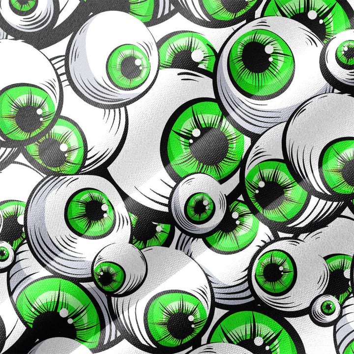 Halloween Greeny Scary Eyes Hawaiian Shirt 