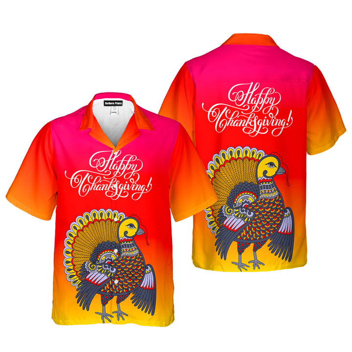 Happy Thanksgiving Turkey Hawaiian Shirt 