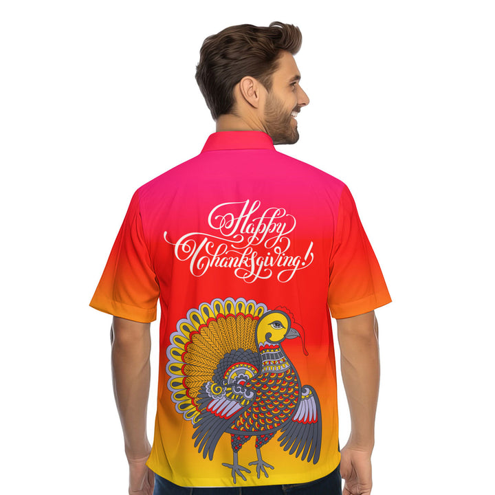 Happy Thanksgiving Turkey Hawaiian Shirt 