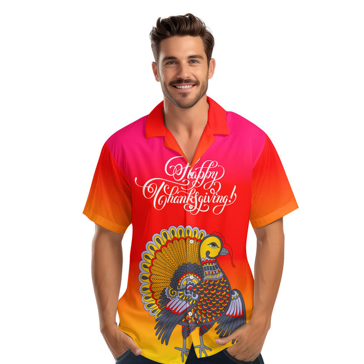 Happy Thanksgiving Turkey Hawaiian Shirt 