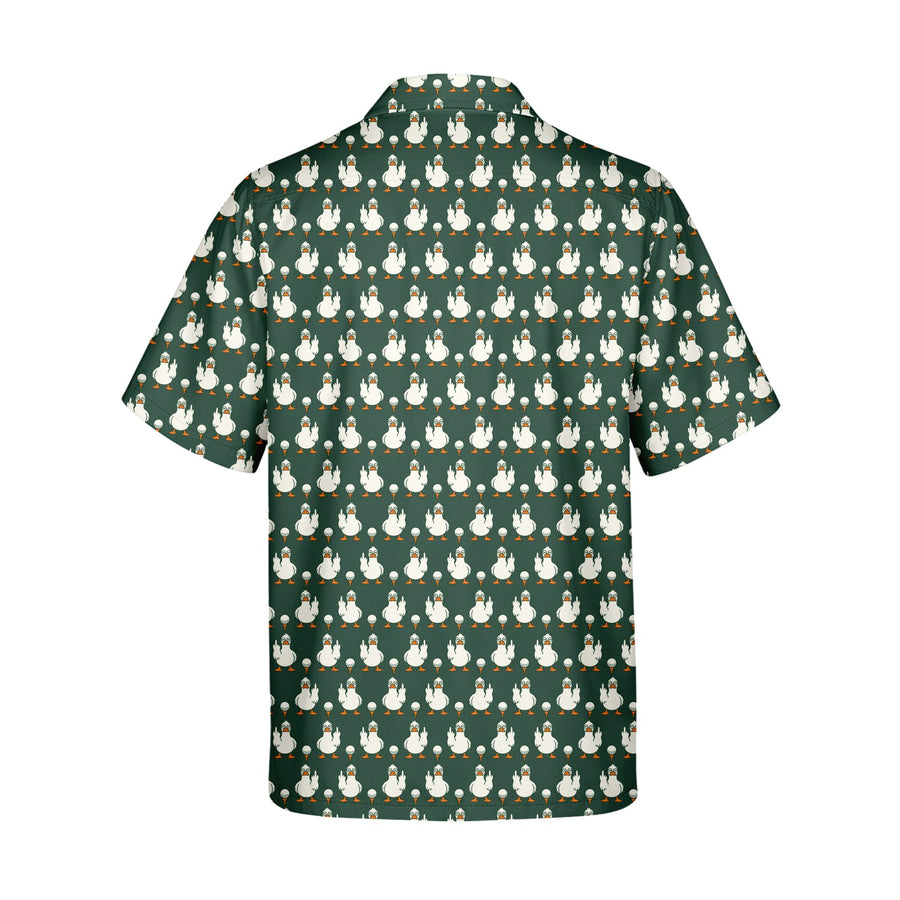 Back preview of Birdie Salute - Funny Golf Hawaiian Shirt with your team and number