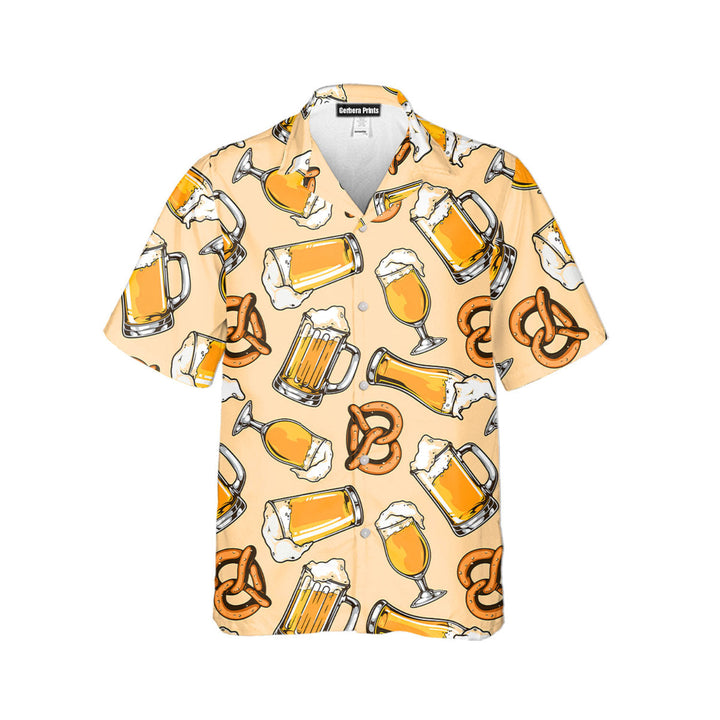 Beer And Pretzel Oktoberfest Hawaiian Shirt