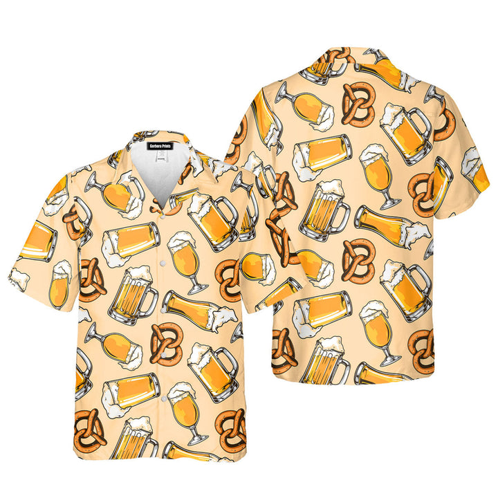 Beer And Pretzel Oktoberfest Hawaiian Shirt