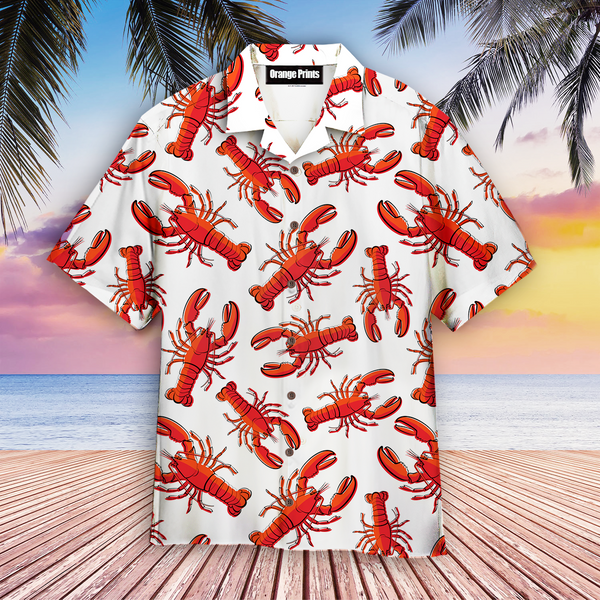 Crawfish Life Is Better With Red Lobster Seafood Red And White Hawaiian Shirt