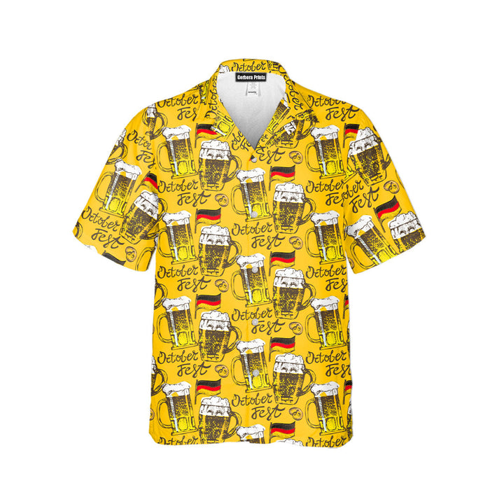 Oktoberfest Beer Somewhere Hawaiian Shirt