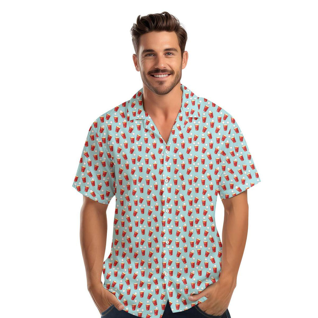 Red Solo Cup - Golf Hawaiian Shirt-Hawaiian Shirt-Gerbera Prints