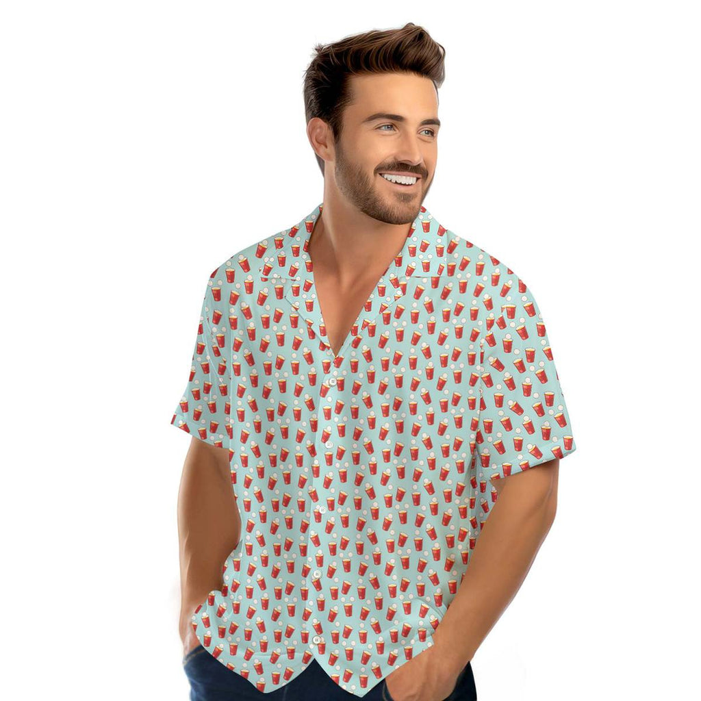 Red Solo Cup - Golf Hawaiian Shirt-Hawaiian Shirt-Gerbera Prints
