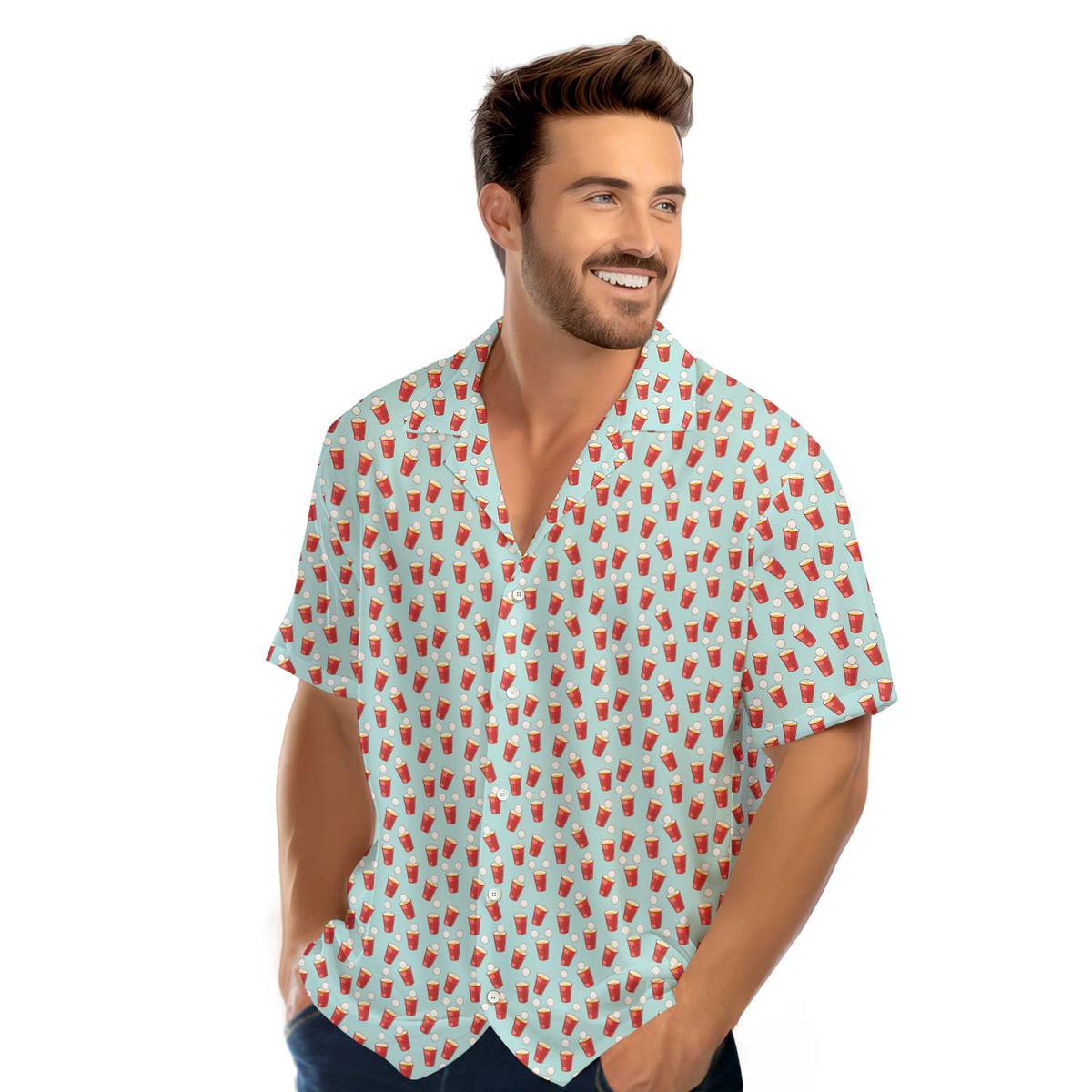 Red Solo Cup - Golf Hawaiian Shirt-Hawaiian Shirt-Gerbera Prints