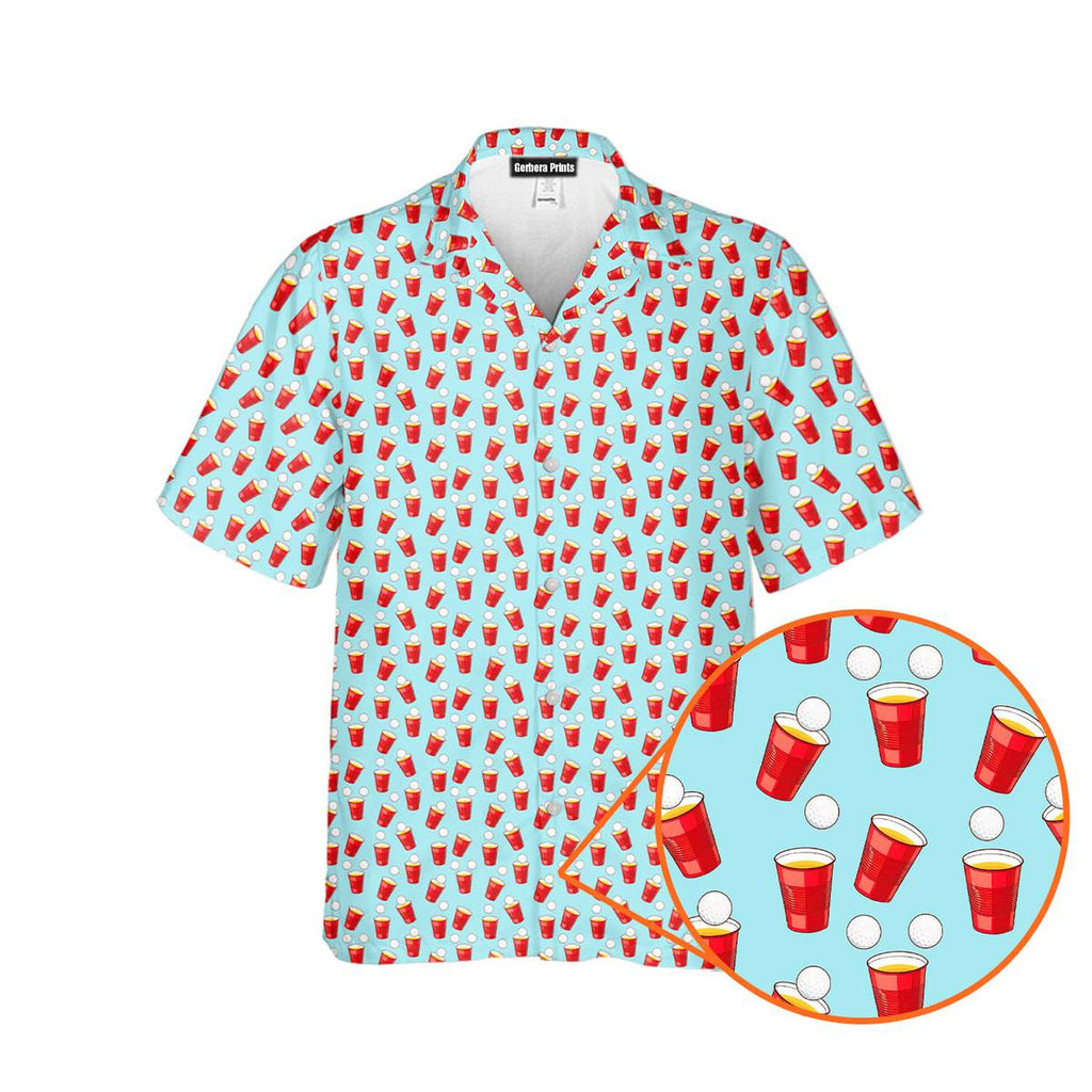 Red Solo Cup - Golf Hawaiian Shirt-Hawaiian Shirt-Gerbera Prints