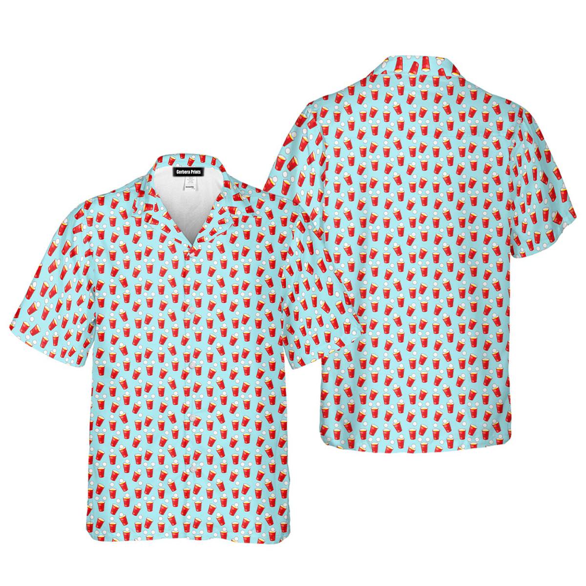 Red Solo Cup - Golf Hawaiian Shirt-Hawaiian Shirt-Gerbera Prints