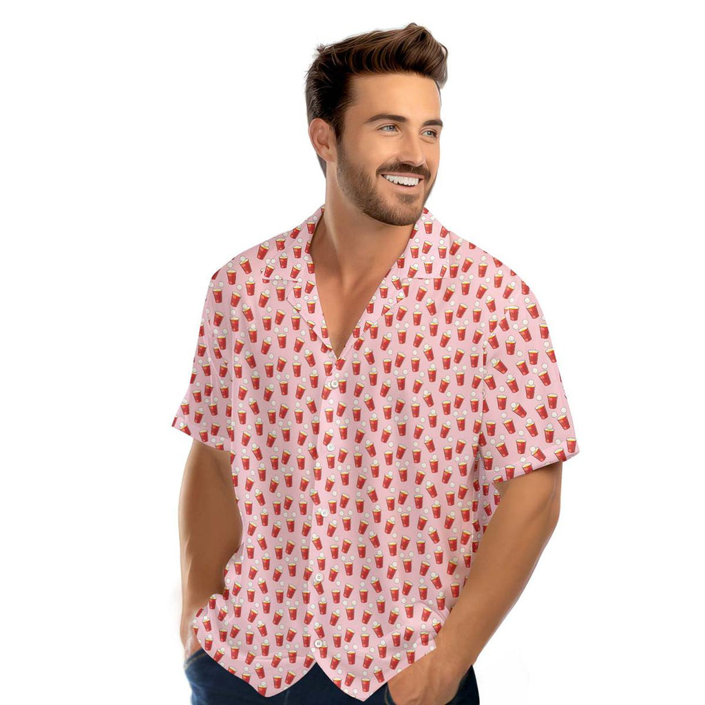 Red Solo Cup - Golf Hawaiian Shirt-Hawaiian Shirt-Gerbera Prints