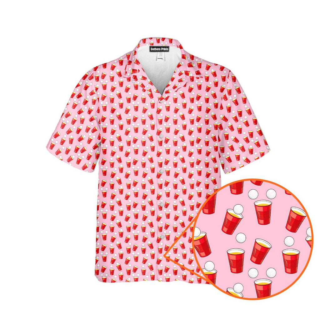 Red Solo Cup - Golf Hawaiian Shirt-Hawaiian Shirt-Gerbera Prints