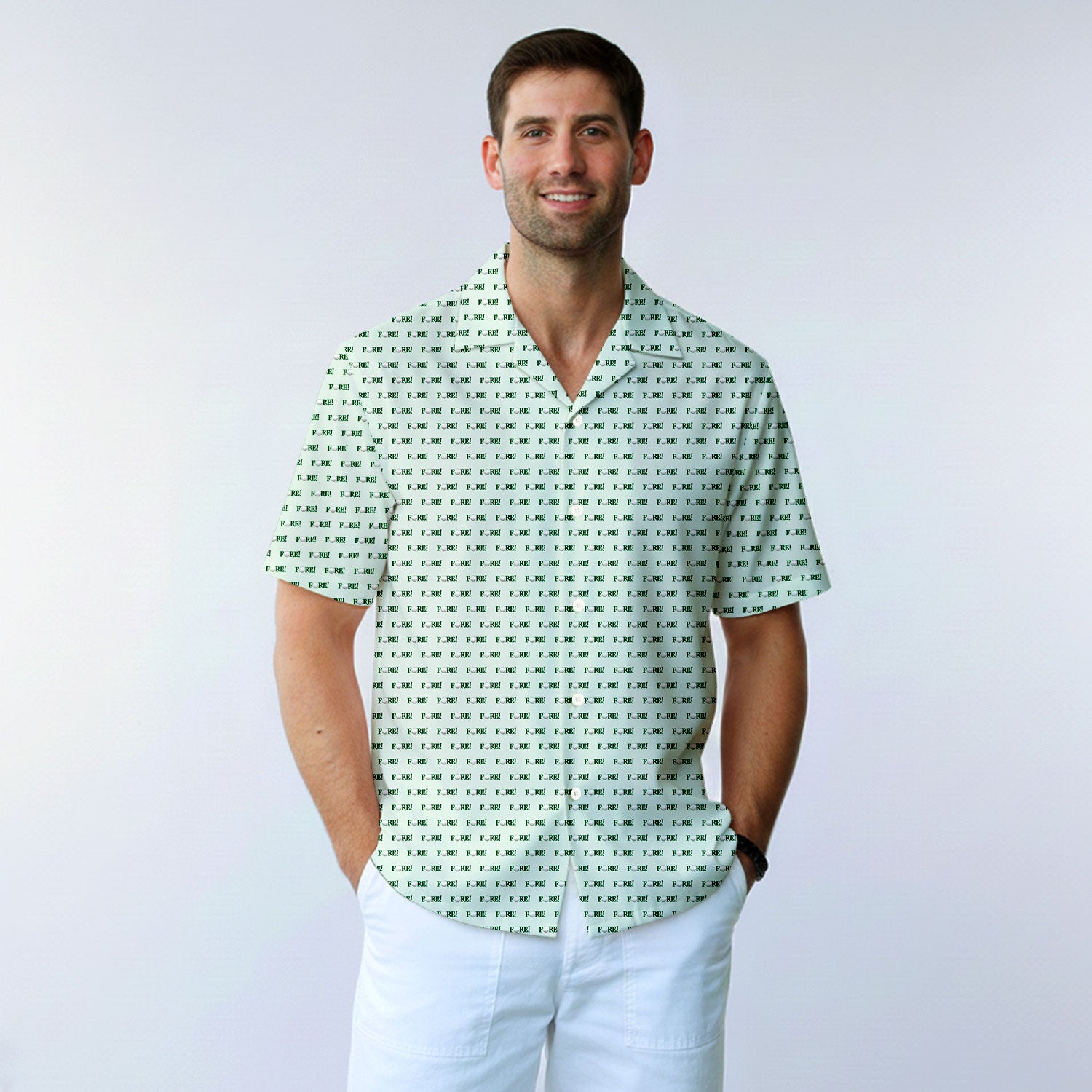 Fore! Golf Ball Funny Golfing Design for Golfer - Golf Hawaiian Shirt-Hawaiian Shirt-Gerbera Prints