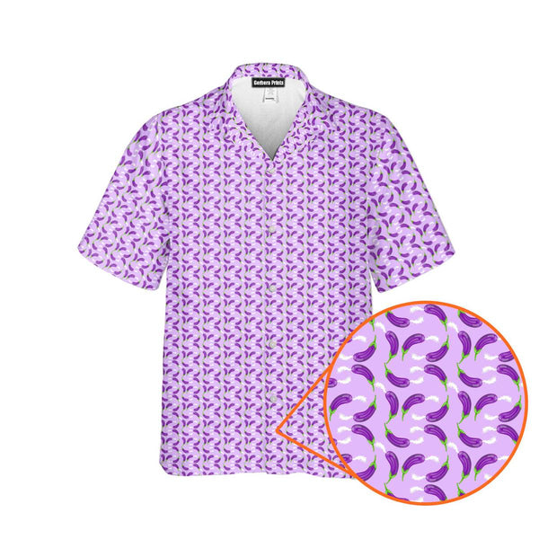 Eggplant Is Filled With Milk Funny Hawaiian Shirt