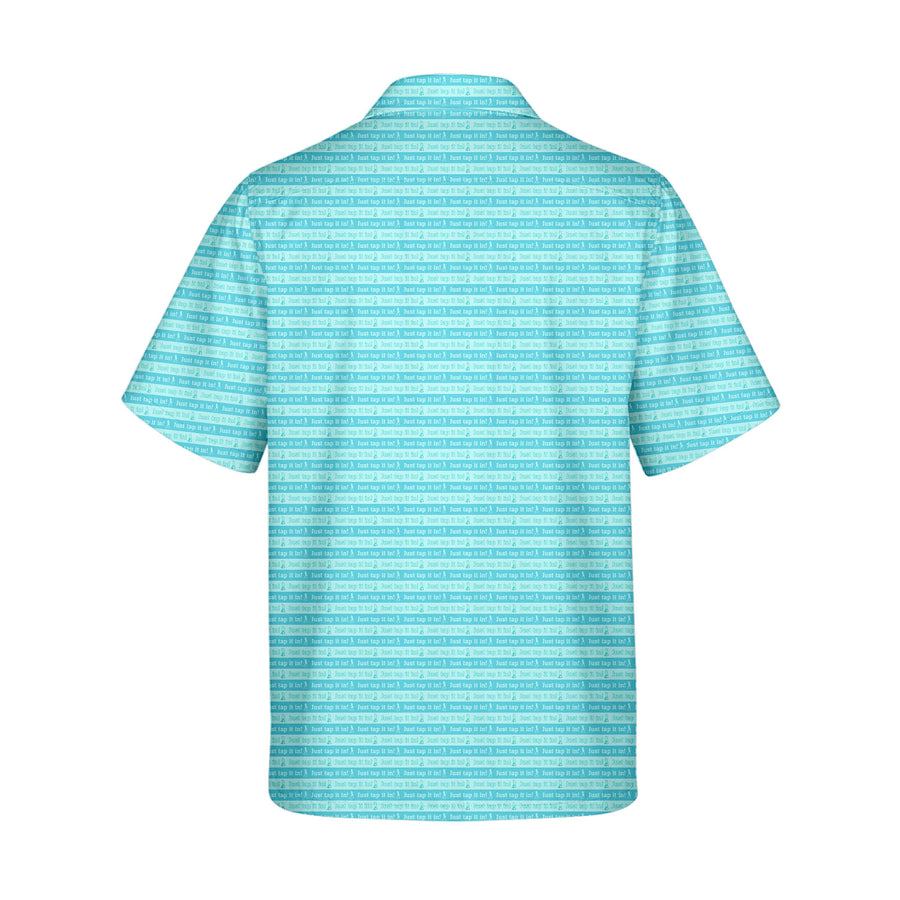 Back preview of Just Tap It In - Funny Golf Hawaiian Shirt with your team and number
