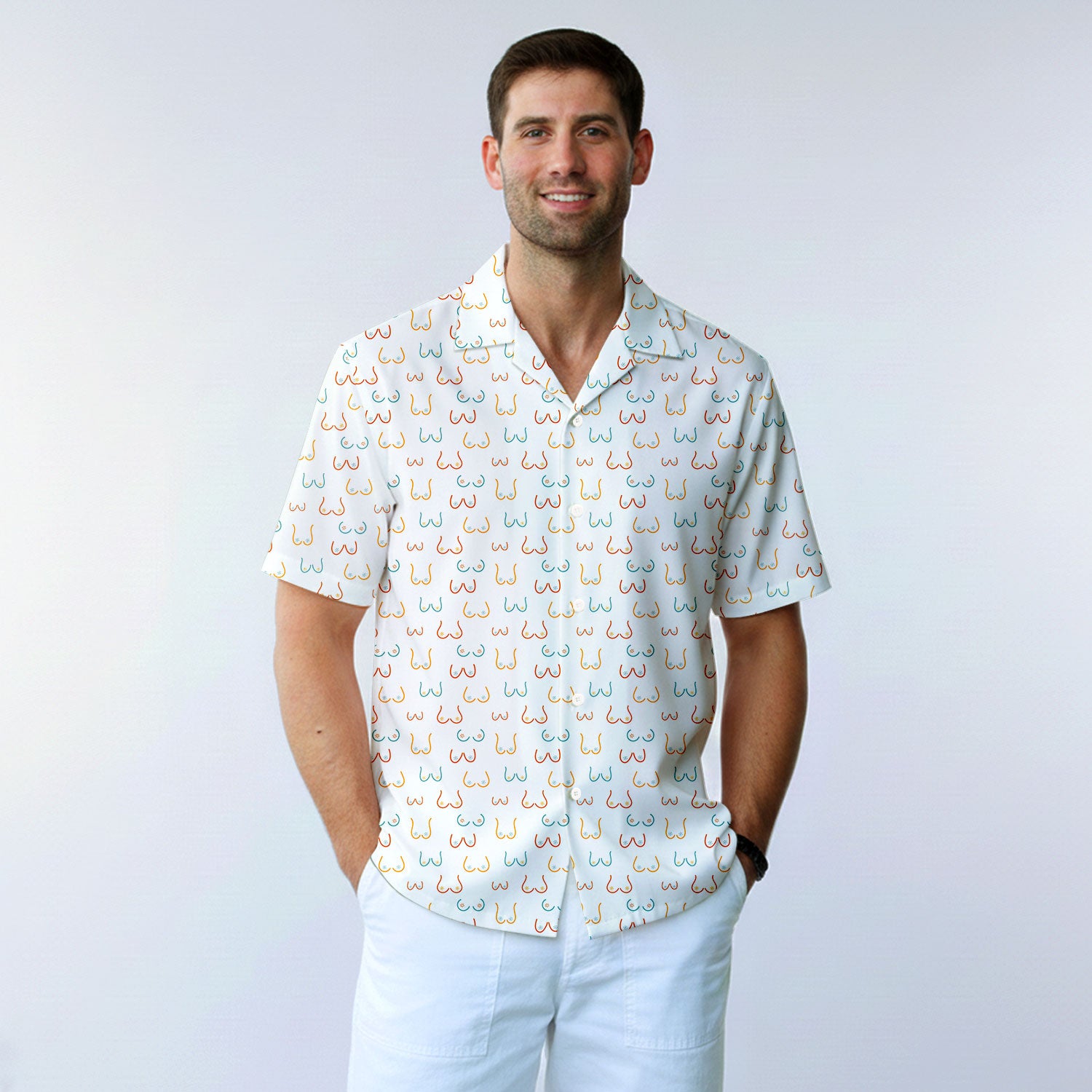 Funny Breast - Funny Golf Hawaiian Shirt, Funny Button Up Shirts For Men, Cool Hawaiian Shirts, Crazy Golf Shirt, 5XL / Add pocket Funny Breast - Funny Golf Hawaiian Shirt, Funny Button Up Shirts For Men, Cool Hawaiian Shirts, Crazy Golf Shirt, 5XL / Add pocket