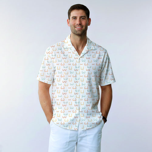 Funny Breast - Funny Golf Hawaiian Shirt-Hawaiian Shirt-Gerbera Prints