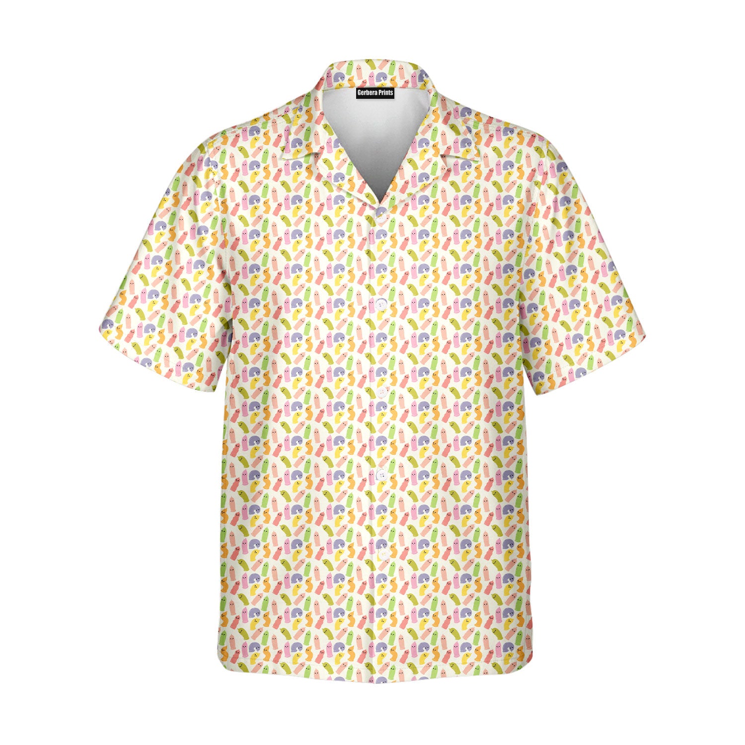 Cute Raincoat Cartoon Character - Funny Golf Hawaiian Shirt-Hawaiian Shirt-Gerbera Prints