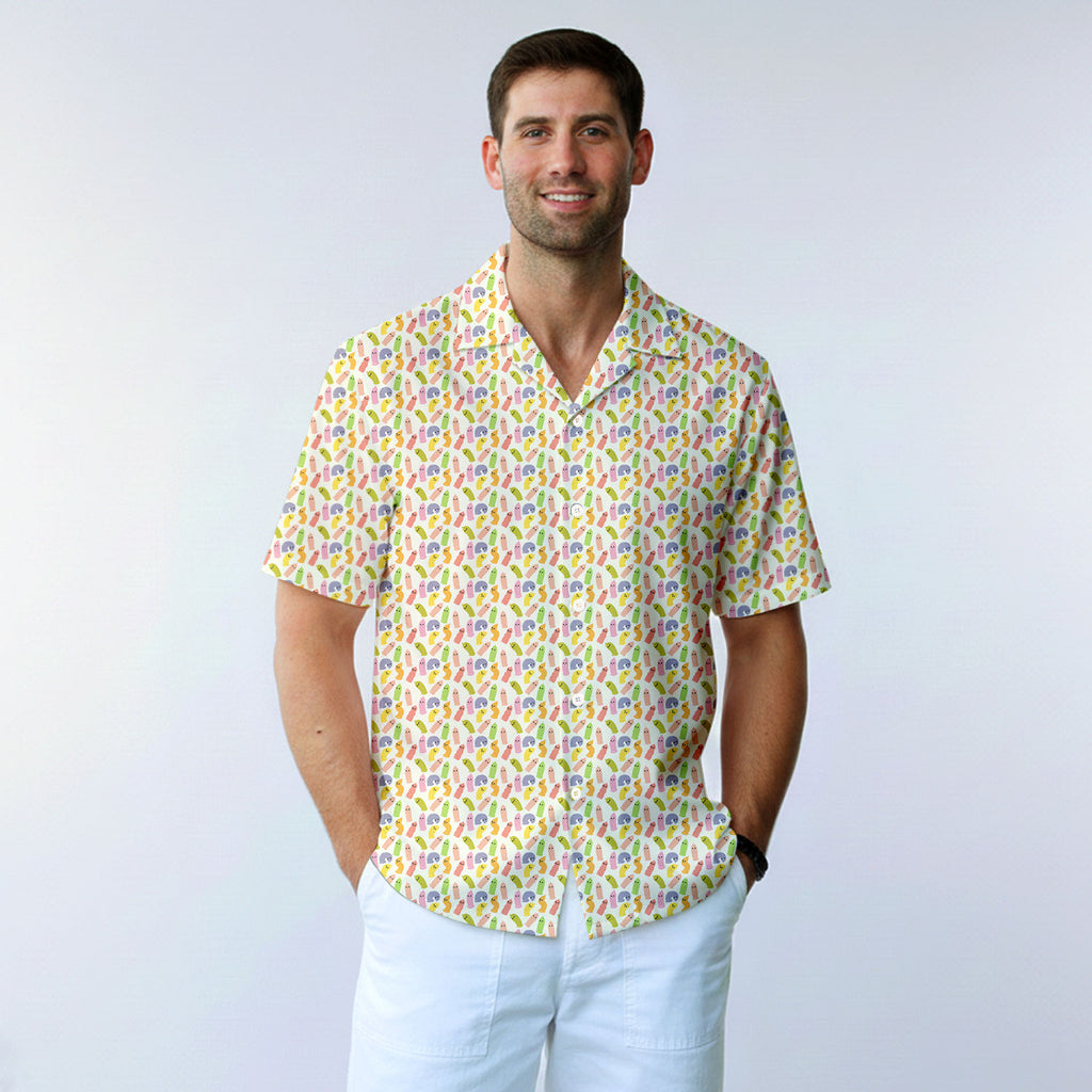 Cute Raincoat Cartoon Character - Funny Golf Hawaiian Shirt-Hawaiian Shirt-Gerbera Prints