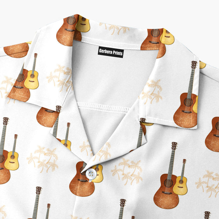 Jimmy Buffett Concert Outfit Guitar Pattern Hawaiian Shirt