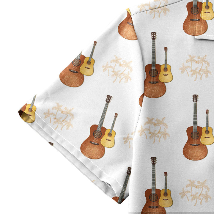 Jimmy Buffett Concert Outfit Guitar Pattern Hawaiian Shirt