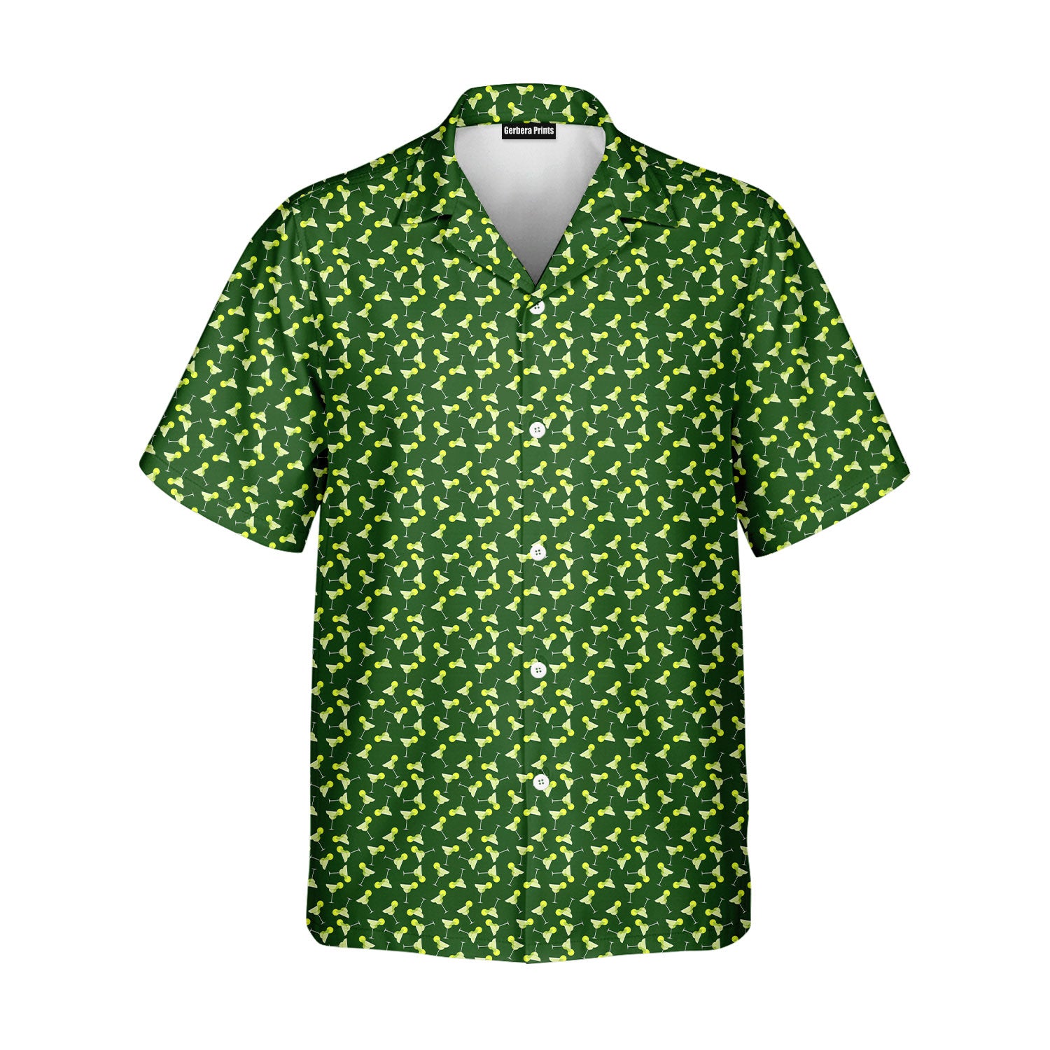 19th Hole Margarita Cocktail Slice Lime - Golf Hawaiian Shirt-Hawaiian Shirt-Gerbera Prints