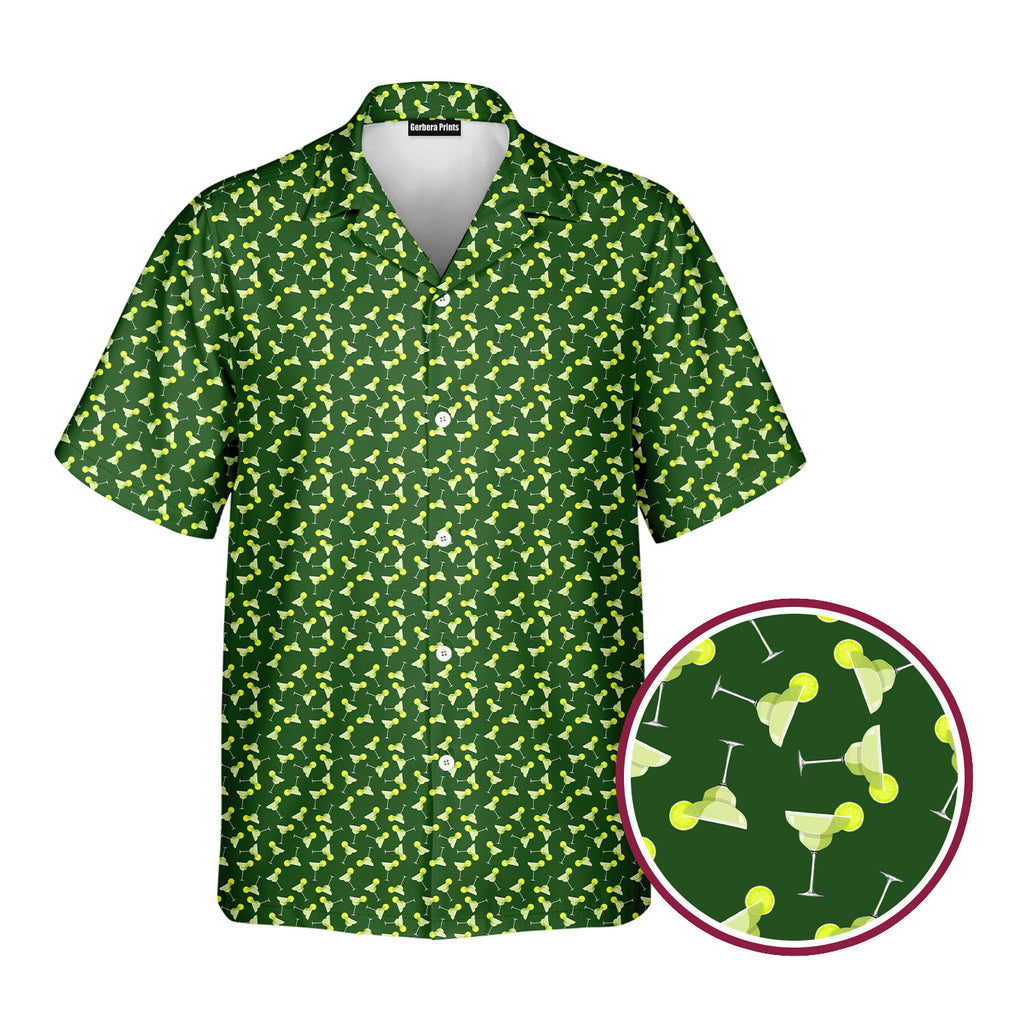 19th Hole Margarita Cocktail Slice Lime - Golf Hawaiian Shirt-Hawaiian Shirt-Gerbera Prints