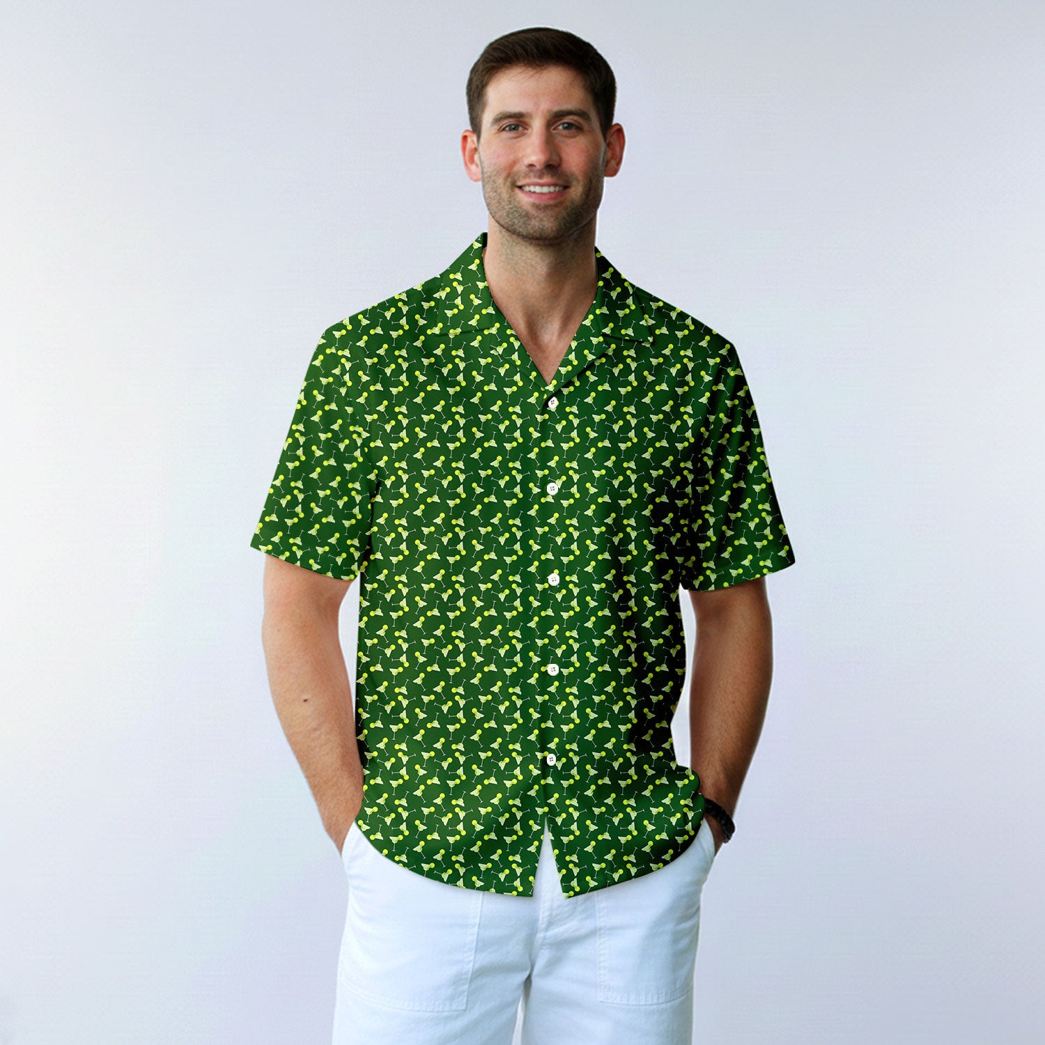 19th Hole Margarita Cocktail Slice Lime - Golf Hawaiian Shirt-Hawaiian Shirt-Gerbera Prints