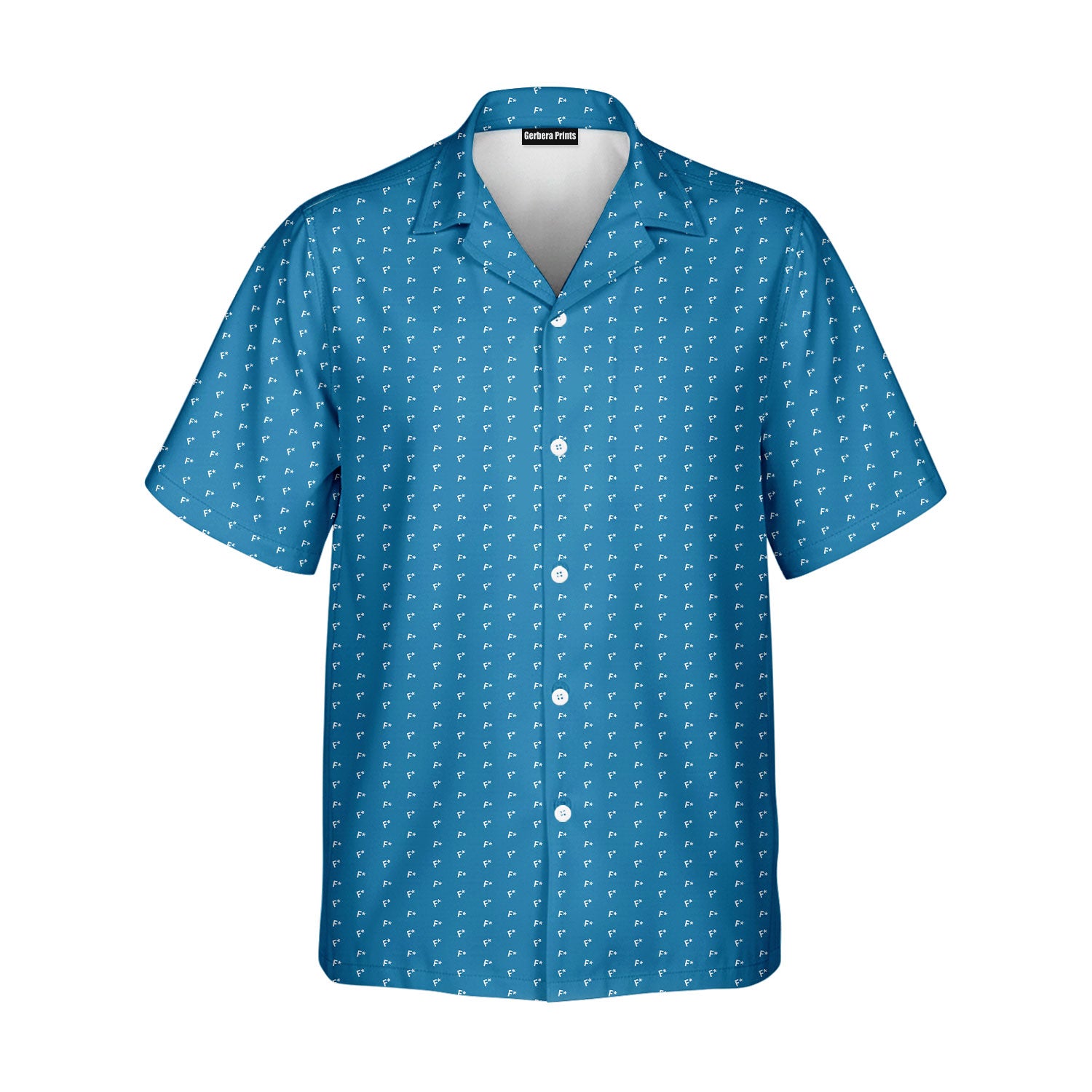 F* Fore the Laughs - Funny Golf Hawaiian Shirt-Hawaiian Shirt-Gerbera Prints