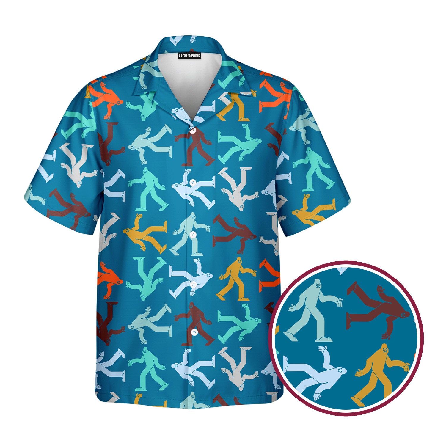 Bigfoot Sasquatch - Golf Hawaiian Shirt