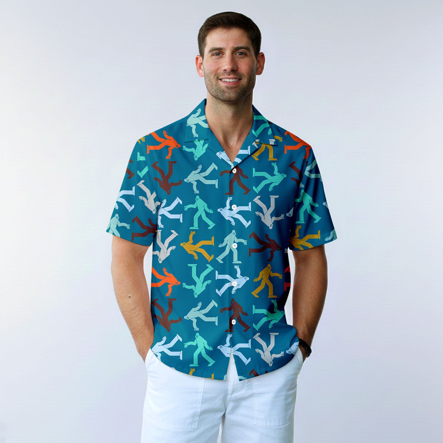 Bigfoot Sasquatch - Golf Hawaiian Shirt