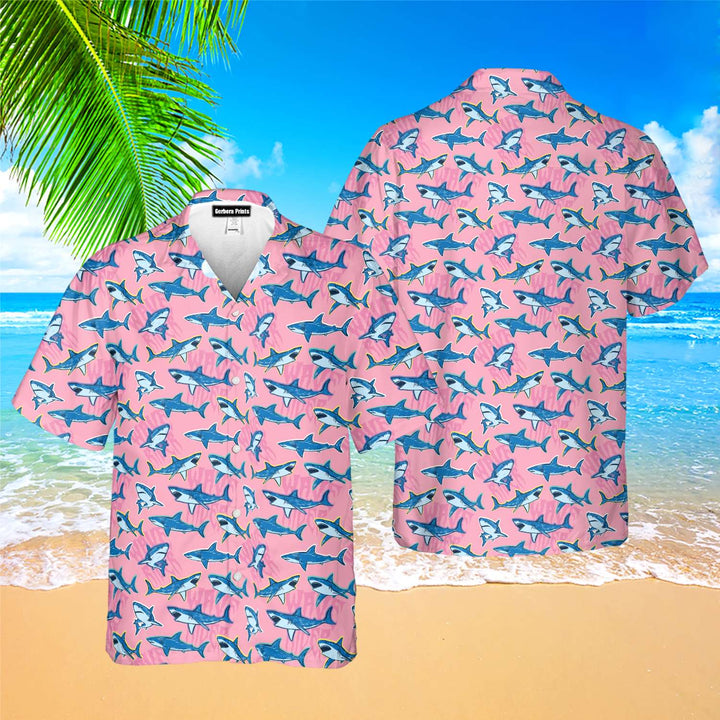 The Pink Sharks Hawaiian Shirt