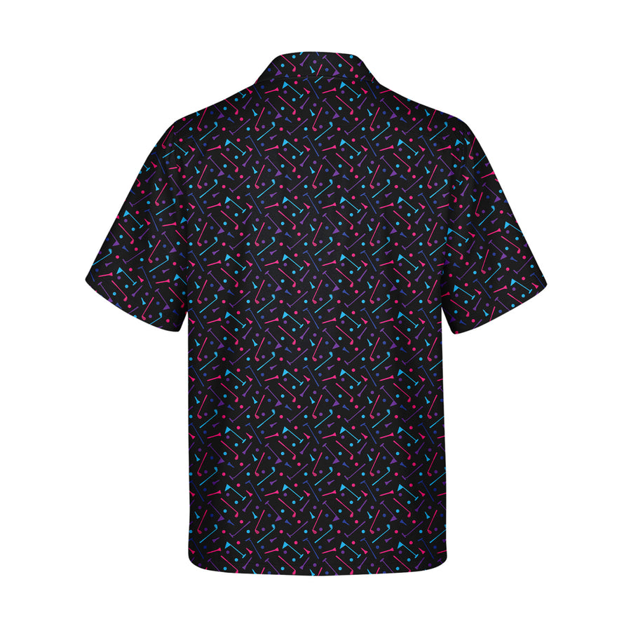 Back preview of Dings Golf - Golf Hawaiian Shirt with your team and number