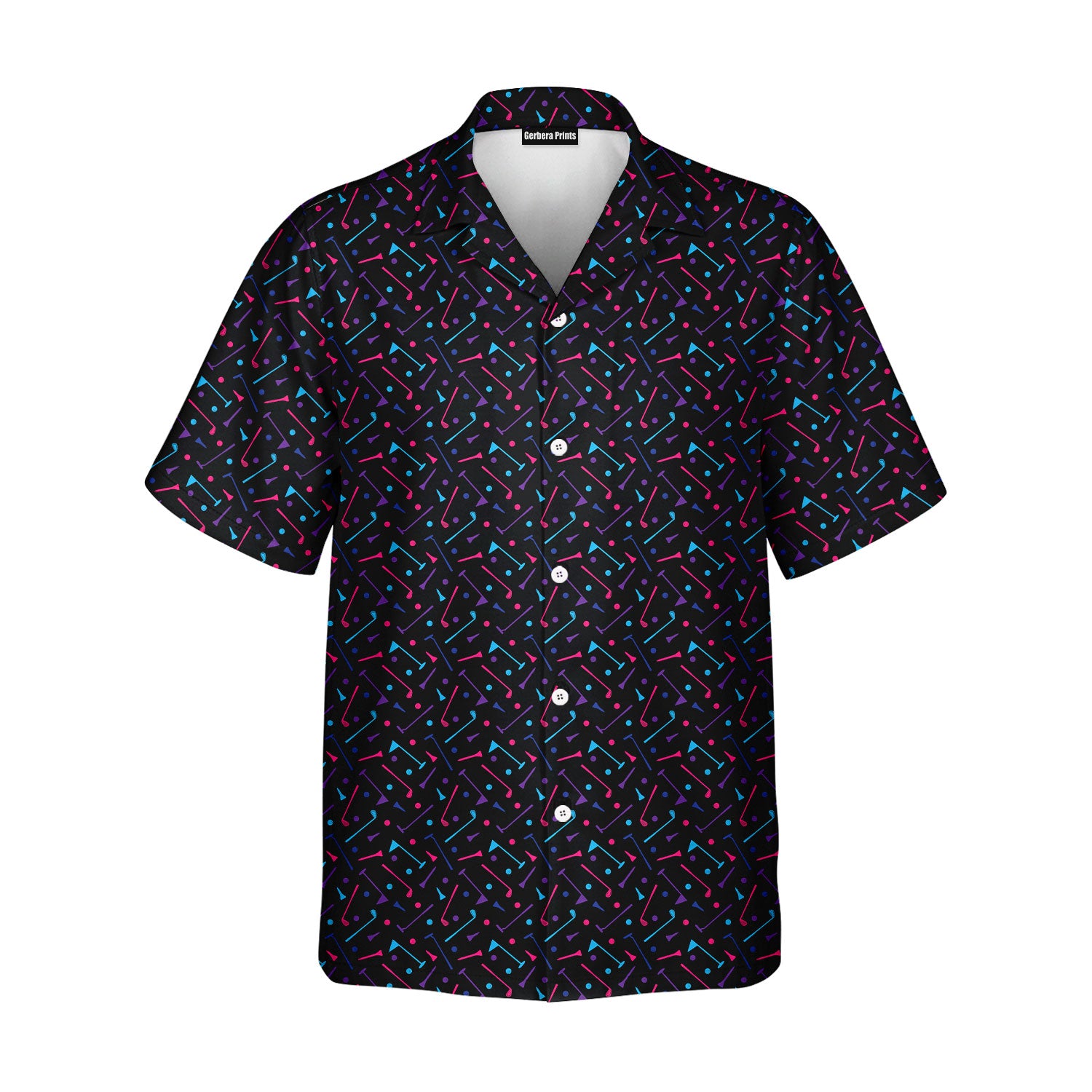 Dings Golf - Golf Hawaiian Shirt-Hawaiian Shirt-Gerbera Prints
