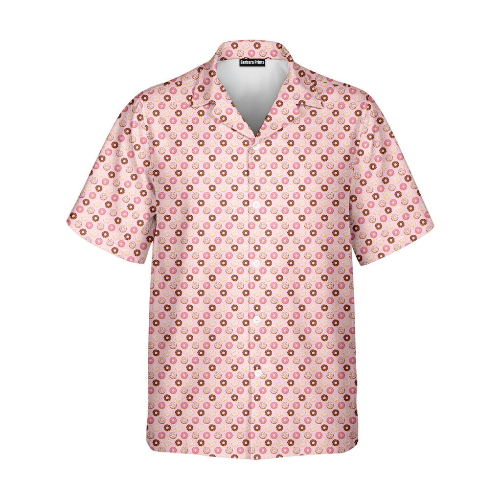 19th Hole Donut Give A Putt Players Gear - Golf Hawaiian Shirt-Hawaiian Shirt-Gerbera Prints