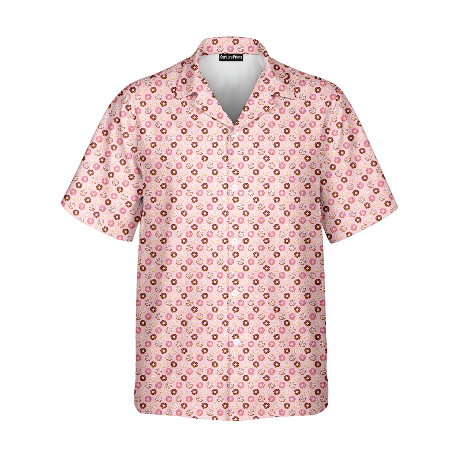 19th Hole Donut Give A Putt Players Gear - Golf Hawaiian Shirt-Hawaiian Shirt-Gerbera Prints