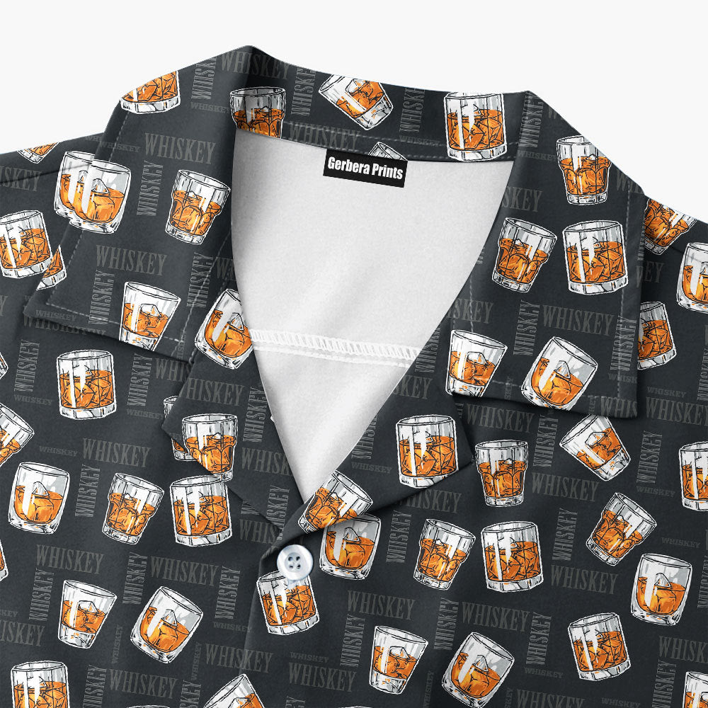 19th Hole Whiskey Glasses Funny Hawaiian Shirt 
