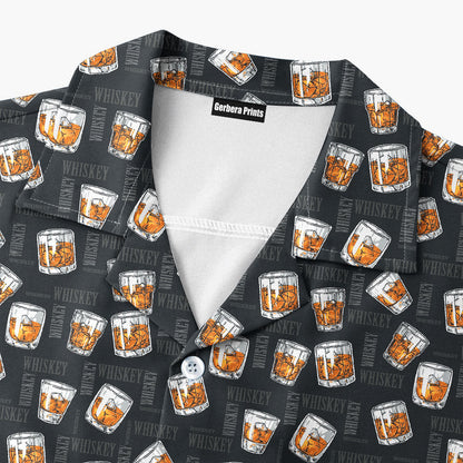 19th Hole Whiskey Glasses Funny Hawaiian Shirt 