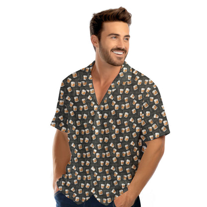 19th Hole Whiskey Glasses Funny Hawaiian Shirt 